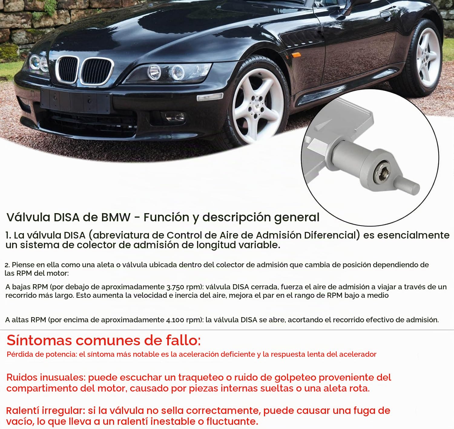 Reparación Kit de Válvula DISA para Automóviles, Lmq1698 Motor Disa Kit de Reparación Y Reconstrucción de Discos de Válvulas de Aluminio M54 3.0, para E36 E39 E46 E53 E60 E65 E66 E83 E85
