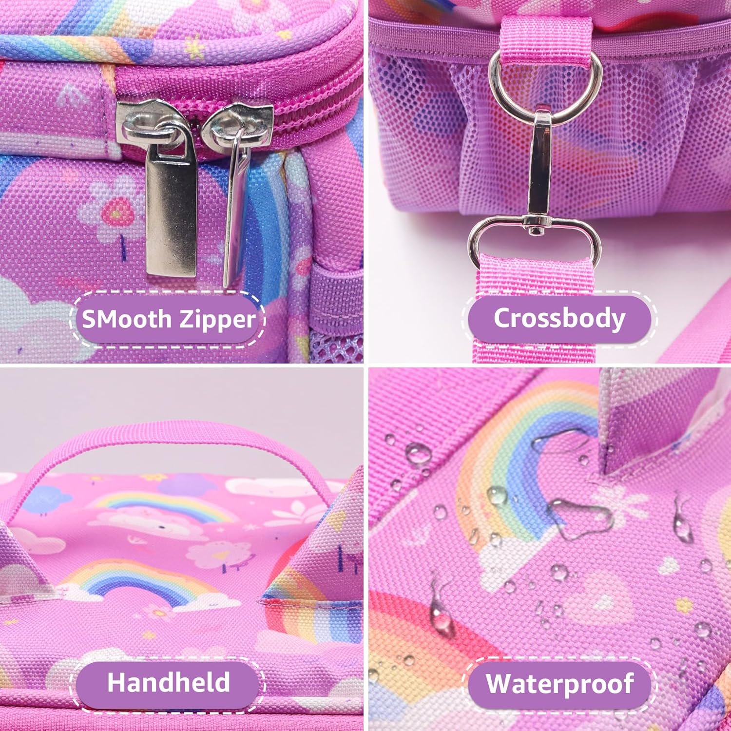 for Tonies Carrying Case, Toniebox 1 2 Case for Tonies Figures,Tonie Characters, Tonies Storage and Organizer with Shoulder Strap,Tonies Box Starter Set,Toniebox 2 Audio Player Bundle (Pink) - Image 4