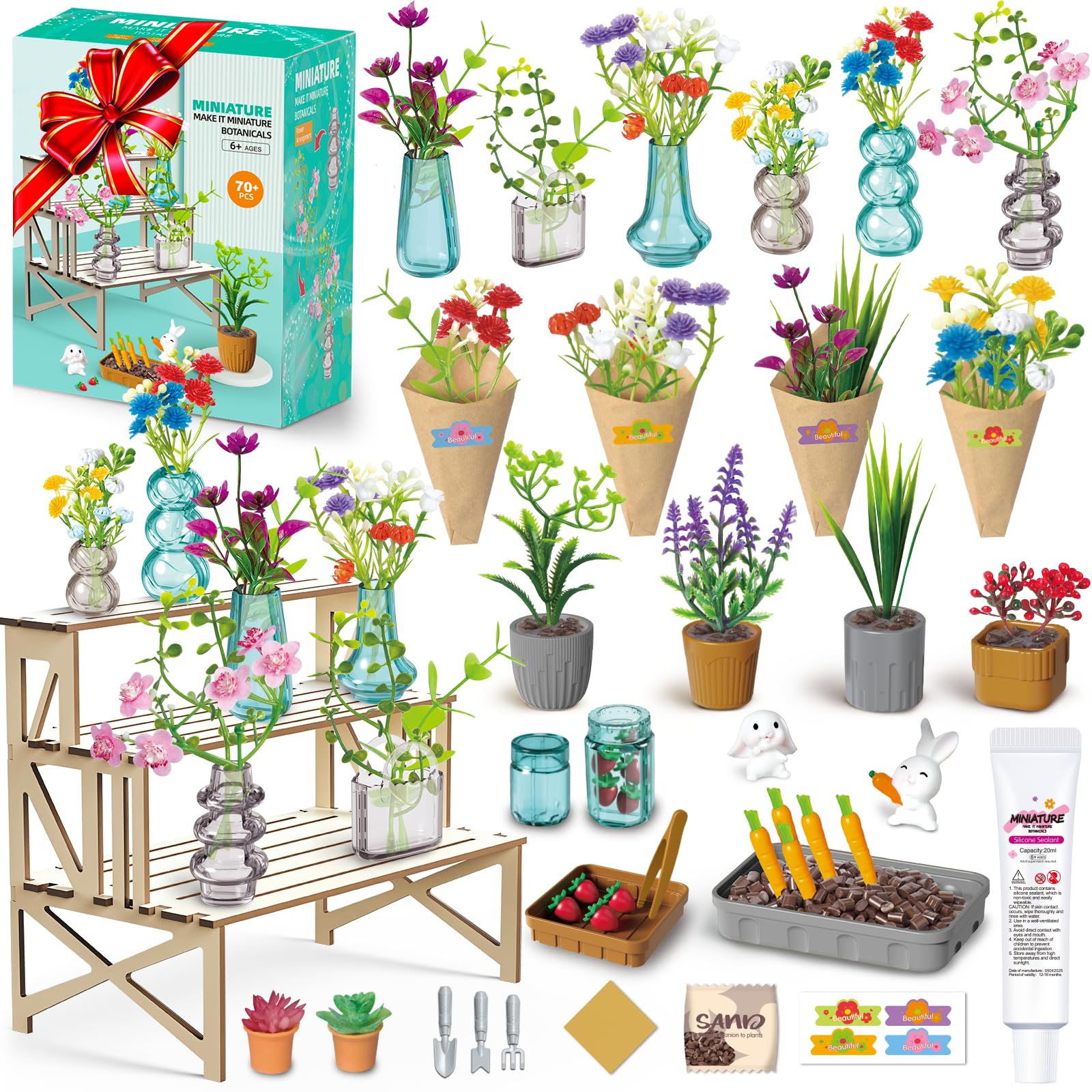 Amazon.com: 70 PCS Make It Miniature Brands Nature Garden Plants