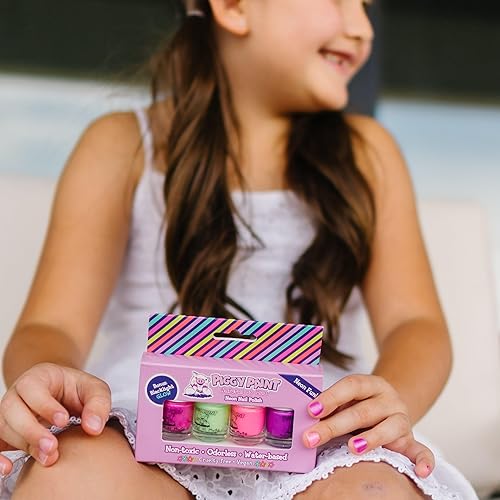 Miniatura 8 de Kit de esmaltes para uñas no tóxicos para niñas set de regalo de 3 colores seguro para niños de Piggy Paint