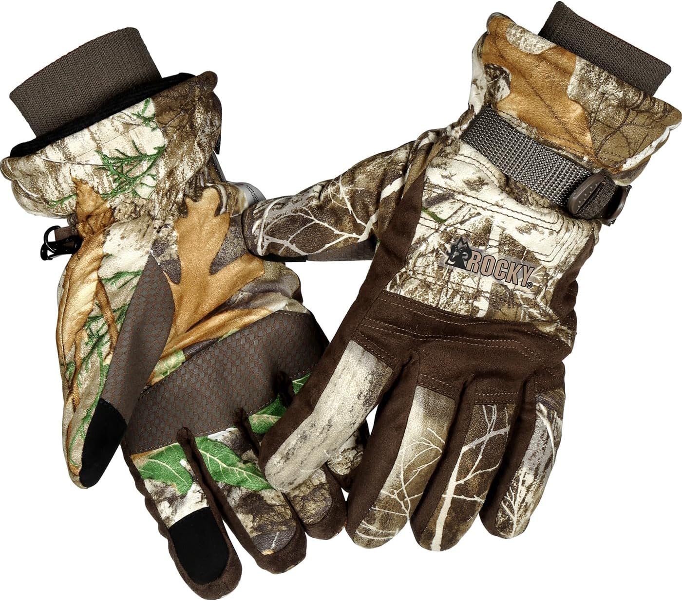 ROCKY 100G Insulated Waterproof Outdoor Gloves, Realtree Edge, Size Medium(RTE)
