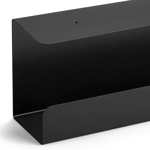 Miniatura 6 de ZhiYo Bandeja de organización de cables resistente de 16.5 pulgadas para debajo del escritorio, bandeja de cables de metal debajo del escritorio,