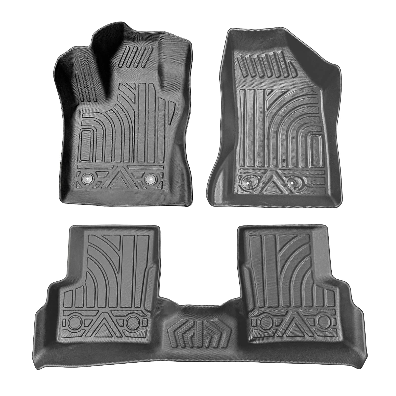 GAFAT J-eep Renegade BU 2015-2024 2025 Tappetini in Gomma, Renegade Tappetini abitacolo Originali, Scansione 3D TPE Bordo Alto 6-10CM, Tappetini Renegade, Compatibili con Accessori Jeep Renegade