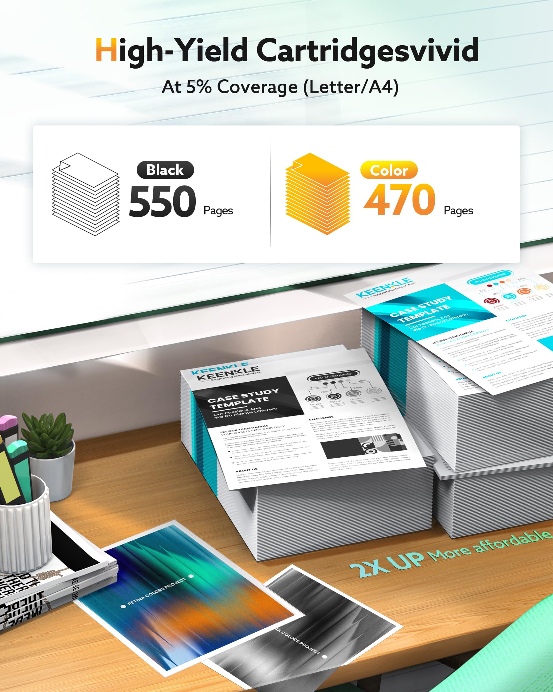 KEENKLE 502XL Cartucce Compatibile per Epson 502 XL Mutipack per Expression Home XP-5100 XP-5105 XP-5150 XP-5155 Workforce WF-2860 WF-2865 WF-2880 WF-2885 (3 Nero, 3 Ciano, 3 Magenta, 3 Giallo)