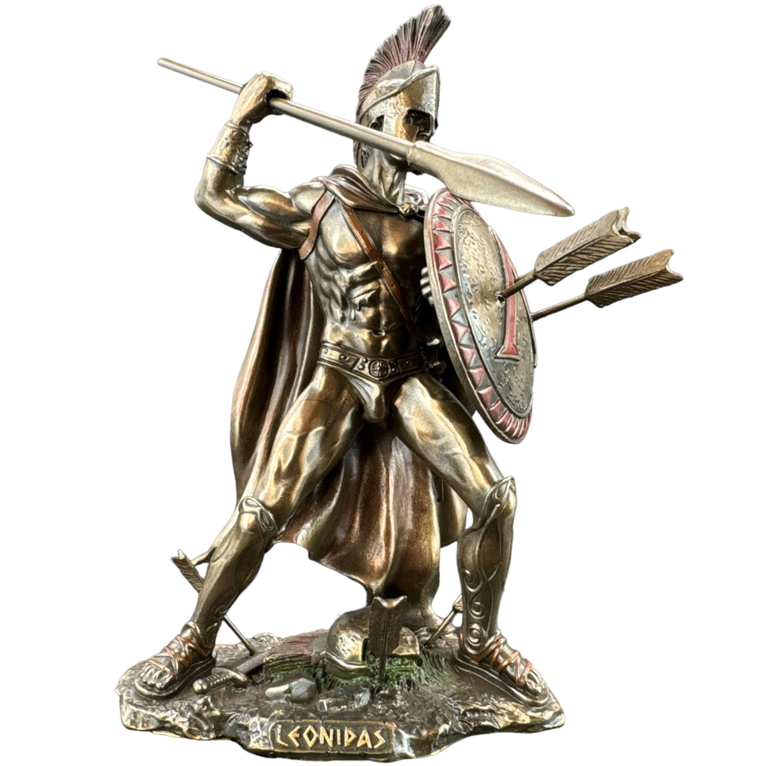 57 SPECIAL REPLICAS Rzeźba dekoracyjna Leonidas – King von Sparty, figurka z brązu jako prezent do salonu, dekoracja figurki, dekoracja