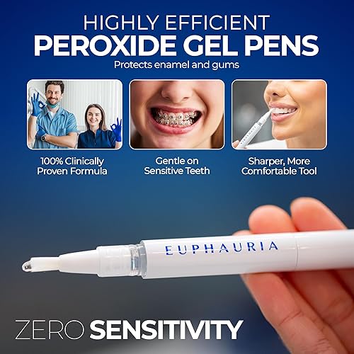 Miniatura 8 de Bolígrafo blanqueador de dientes prémium con gel blanqueador profesional de 0.14 fl oz (0.14 fl oz), solución profesional de bolígrafo con recambio