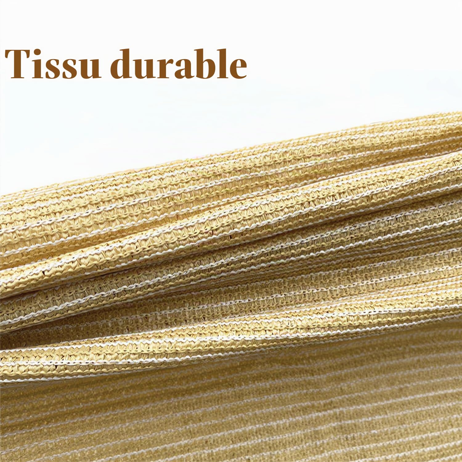 Voile Ombrage,HDPE Toile D'ombrage Pergola Serres Filet D'ombrage,Protection Rayons 80-95% UV Filet D'ombrage,pour La Couverture VéGéTale/Jardin/Voitures/Terrasse/Camping,Beige,4x4m