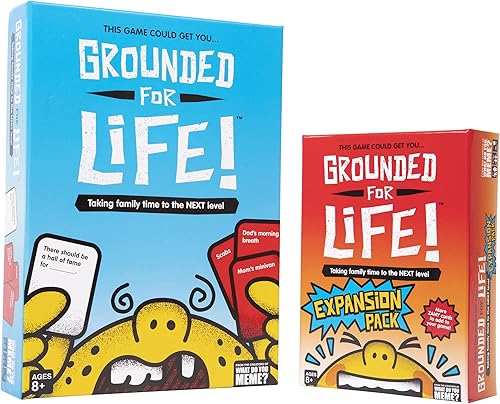 Miniatura 3 de WHAT DO YOU MEME? Paquete de expansión Grounded for Life, el mejor juego para niños, diseñado para ser añadido al juego de cartas básico Grounded