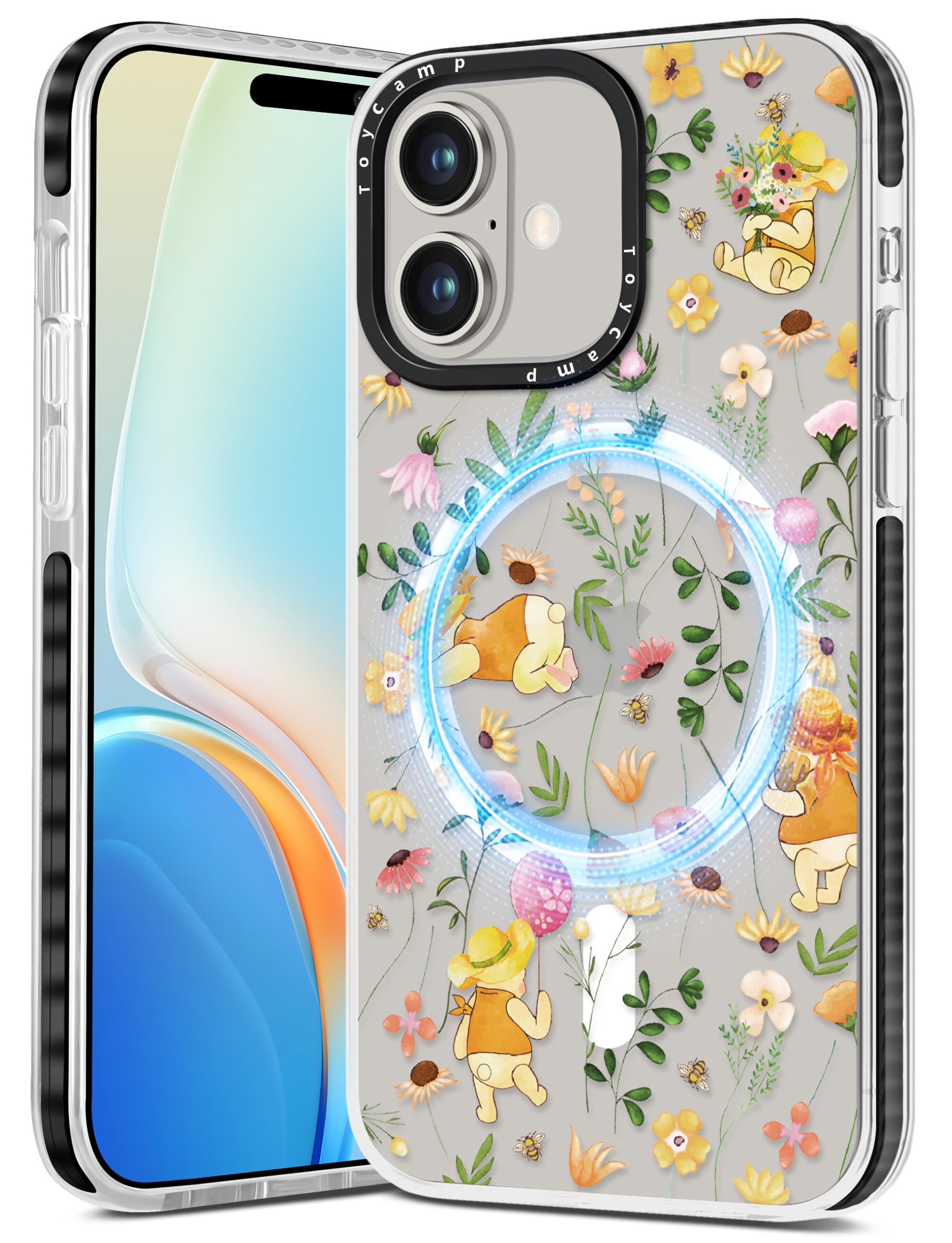 Toycamp for iPhone 16 Plus Case Women - Compatible with MagSafe Women Girls Cute Phone Cover Magnetic with Shockproof Protective Girly Aesthetic