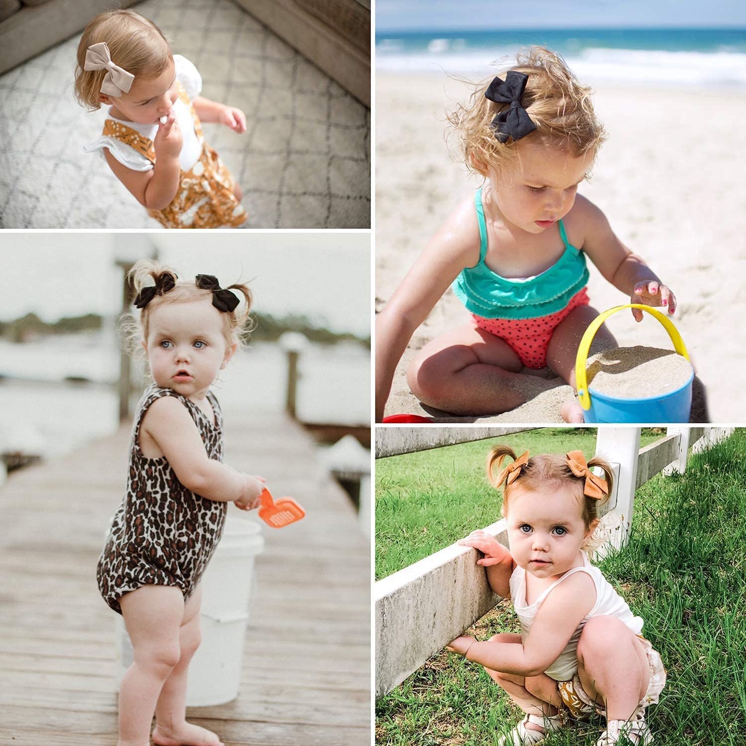 Girl Hair Clips, Bows Barrettes Clip Hair Accessories for Toddler Kids Children 4