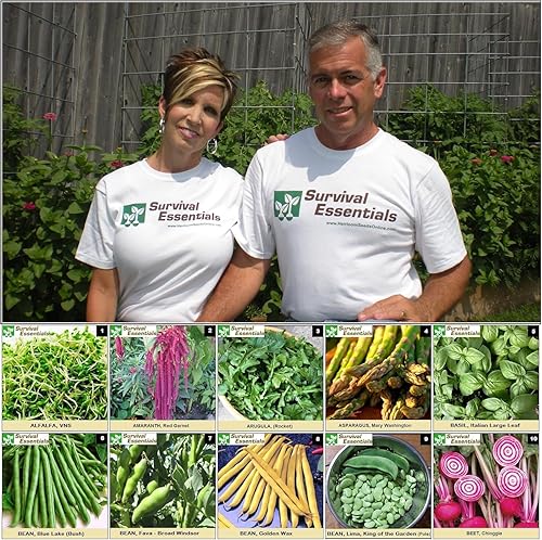 Miniatura 5 de Banco de semillas Survival Essentials 135 variedades criollas premium sin OMG no híbridas 23335 semillasSuper value pack todo en uno vegetales