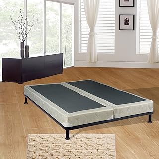 Mattress Comfort Fully Assembled Low Profile Split Metal Traditional Boxspring/Foundation for Mattress, Queen Size, Highlight Collection