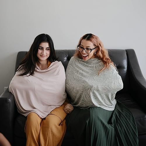 Miniatura 5 de mushie Funda para asiento de automóvil para bebé, transpirable y elástica, funda multiusos para lactancia, lactancia, silla alta, carrito de