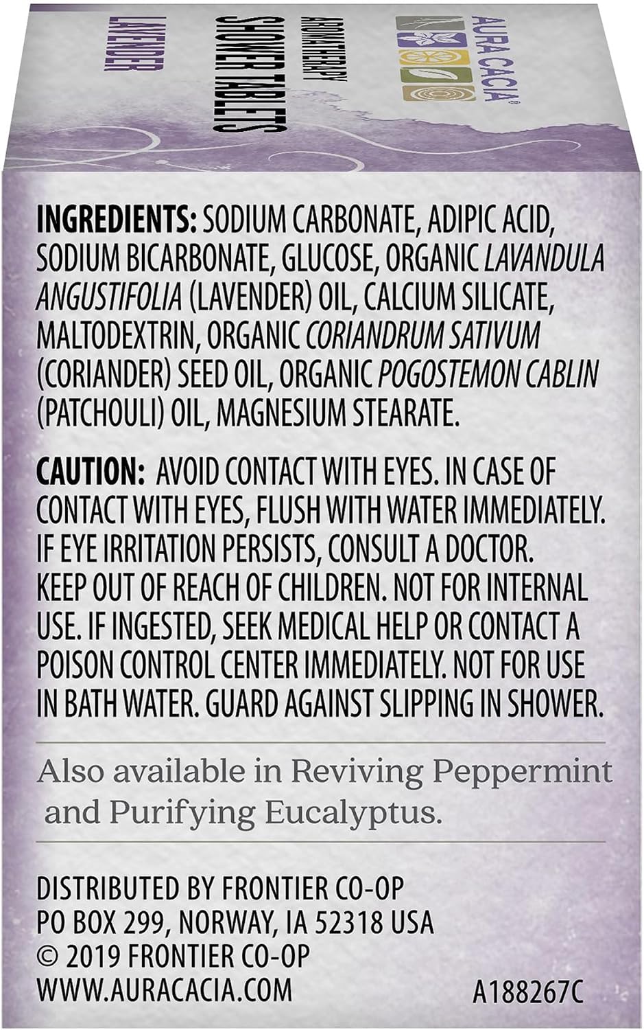 Aura Cacia Relaxing Lavender Aromatherapy Shower Tablets, Bath | 3 Count (Pack of 1)
