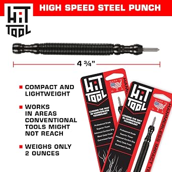 HIT Tool - Single Ended Center Punch - High Speed Steel - Hammerless