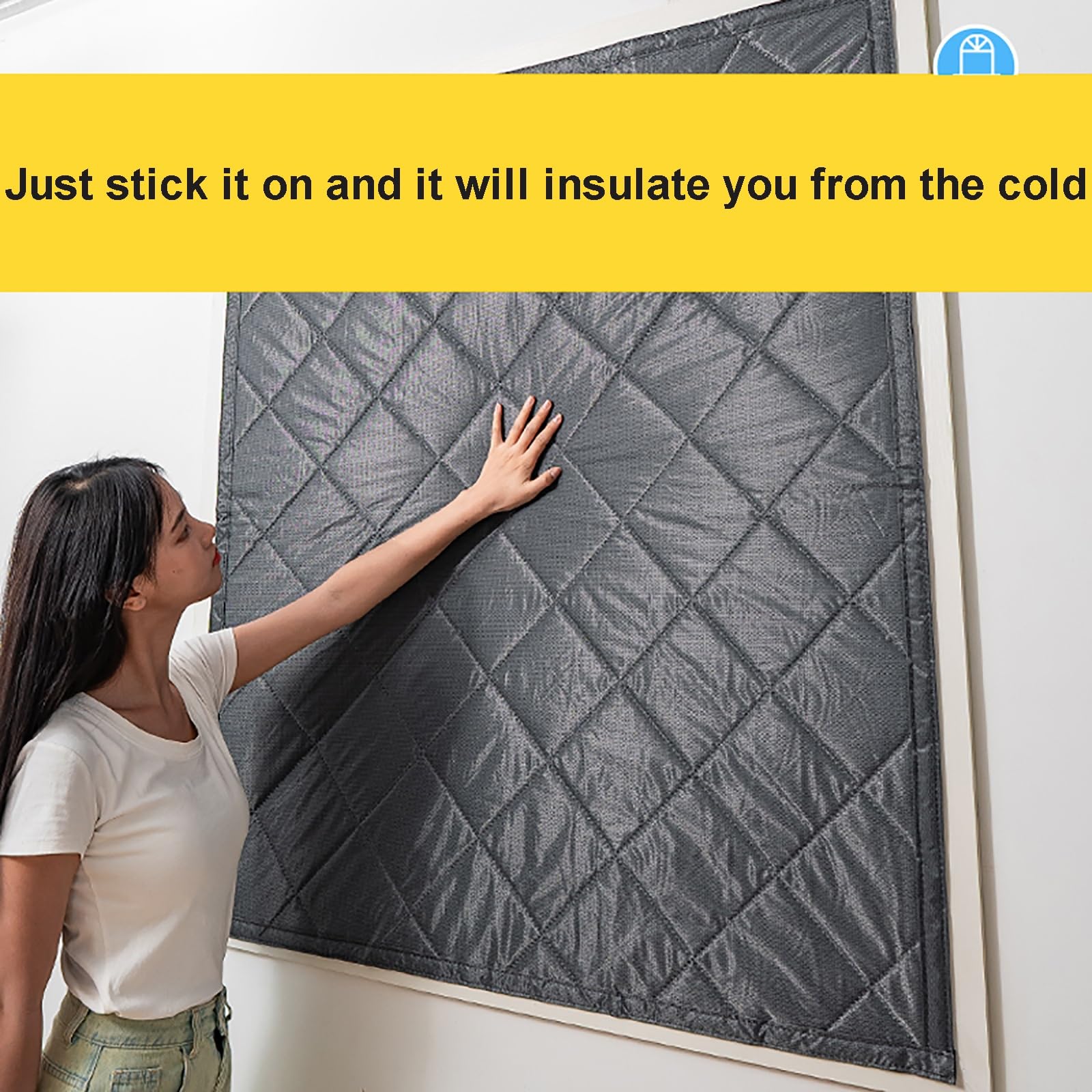 Kit di isolamento termico per finestre, pellicola termica per ridurre il rumore e il freddo, rivestimento isolante antivento per l'inverno, facile da installare,
