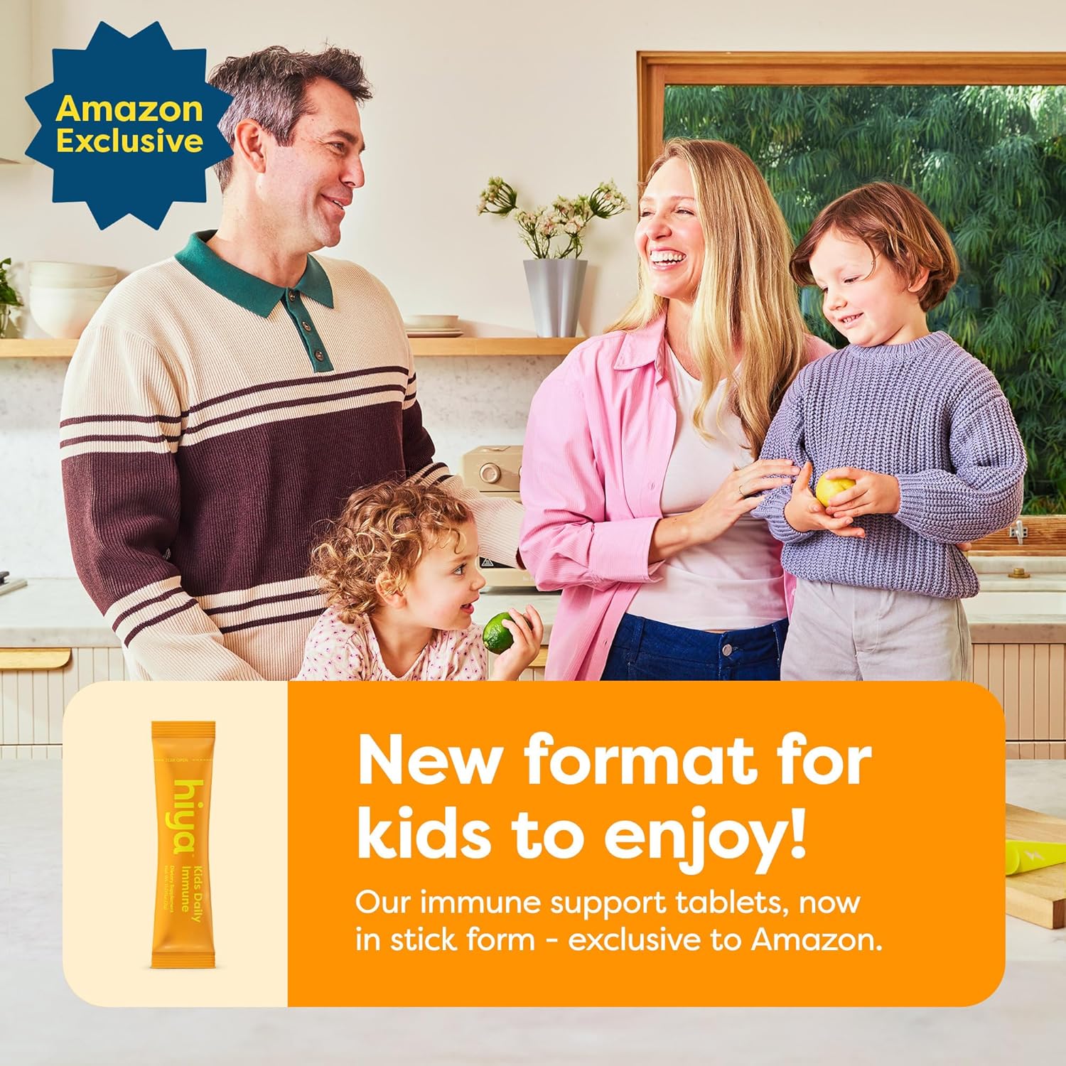 HIYA Kids Daily Health – Multivitamin Sticks + Immune Support Sticks (Ages 2+, 20 Packs Each) - Virtual Bundle
