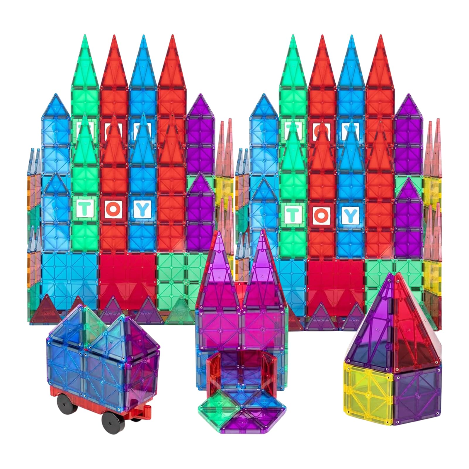 122 Pièces De Construction Magnétiques - Blocs Aimantés 3D Pour Enfants 3 Ans Et Plus, Jeu éducatif