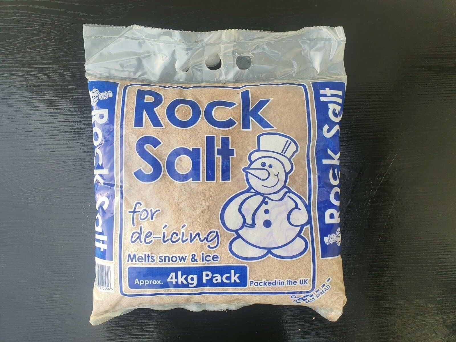 Peacock Salt 10KG Bag White DeIcing Rock Salt for Clearing Roads Paths