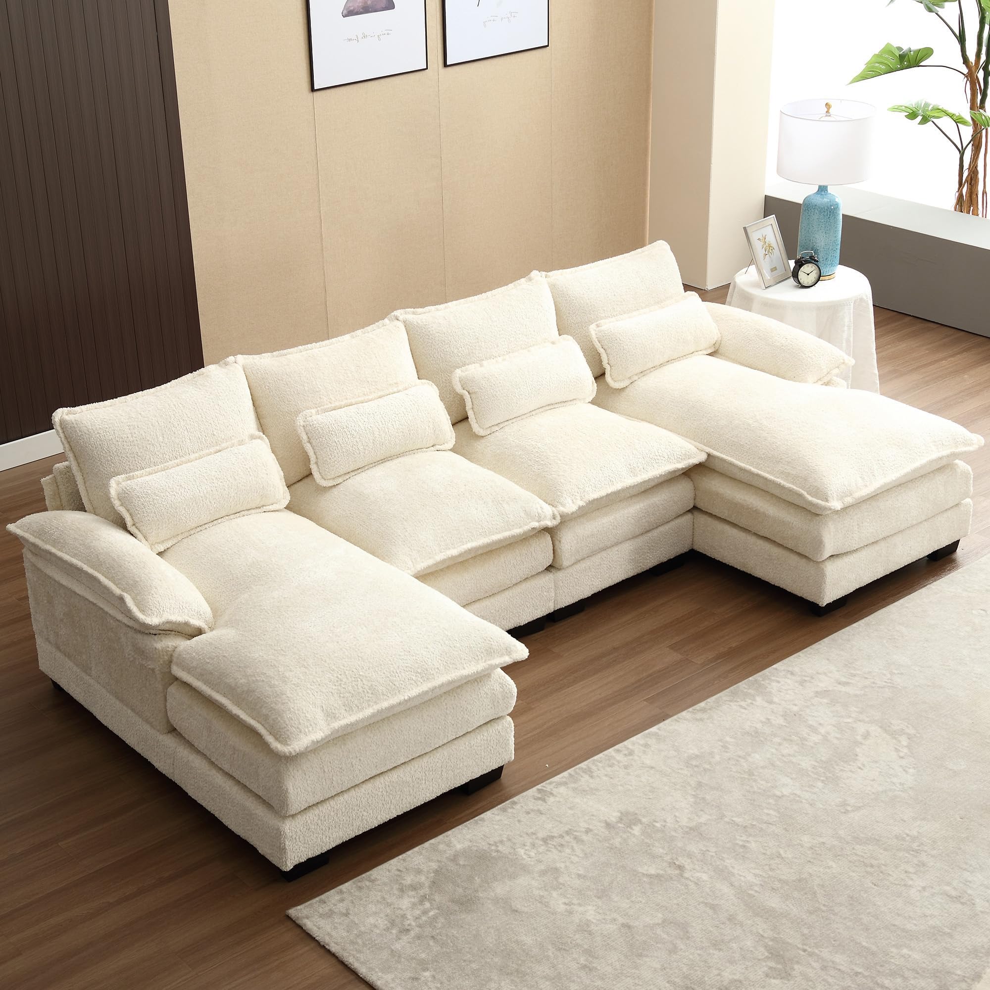 Oversized Modular Sectional Sofa with Reversible Chaise