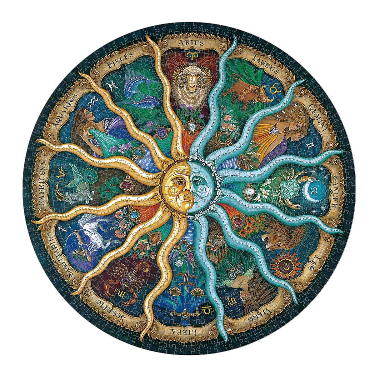 Yiting 1000 Piece Jigsaw Puzzles for Adults 12 Constellation/Christmas Bird/Butterfly/Hummingbird/Mandala Flower/Darrell Bush Lake Puzzle Adult - Image 2