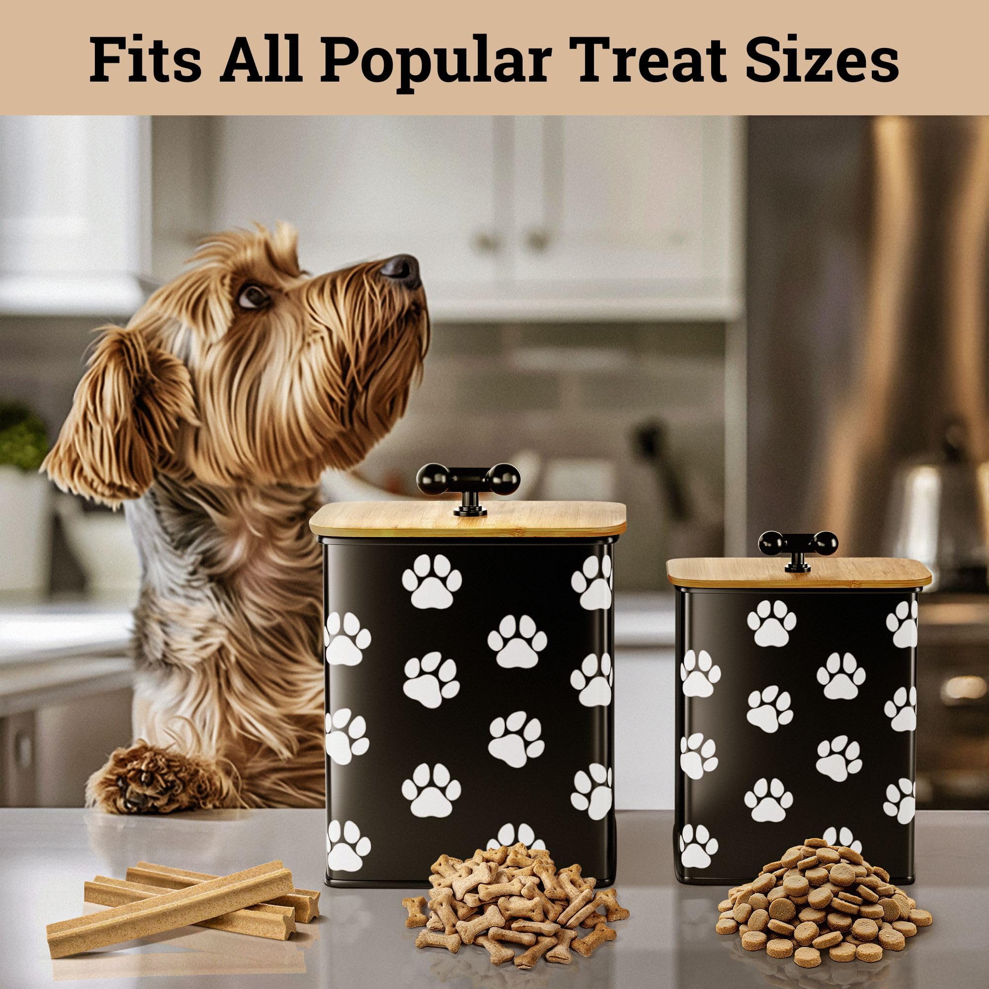 Dog Treat Jar Rae Dunn Dog-Treat Jar, Ceramic Jar And Lid Set For