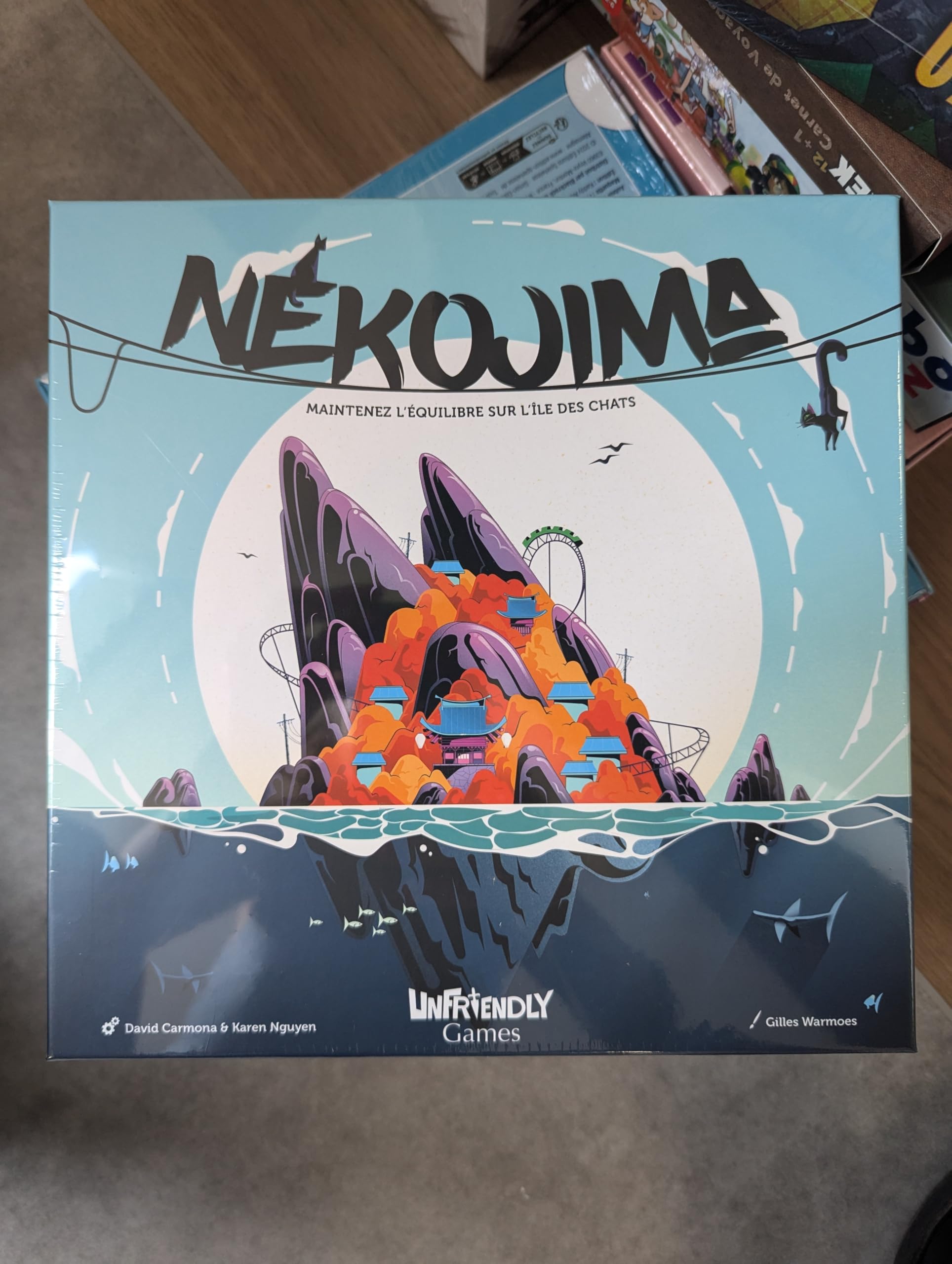 NEKOJIMA - Gioco di abilità - destrezza e abilità - dai 7 anni - da 1 a 5 giocatori - ideale tra amici e famiglie, in legno, ottimo regalo - atmosfera garantita