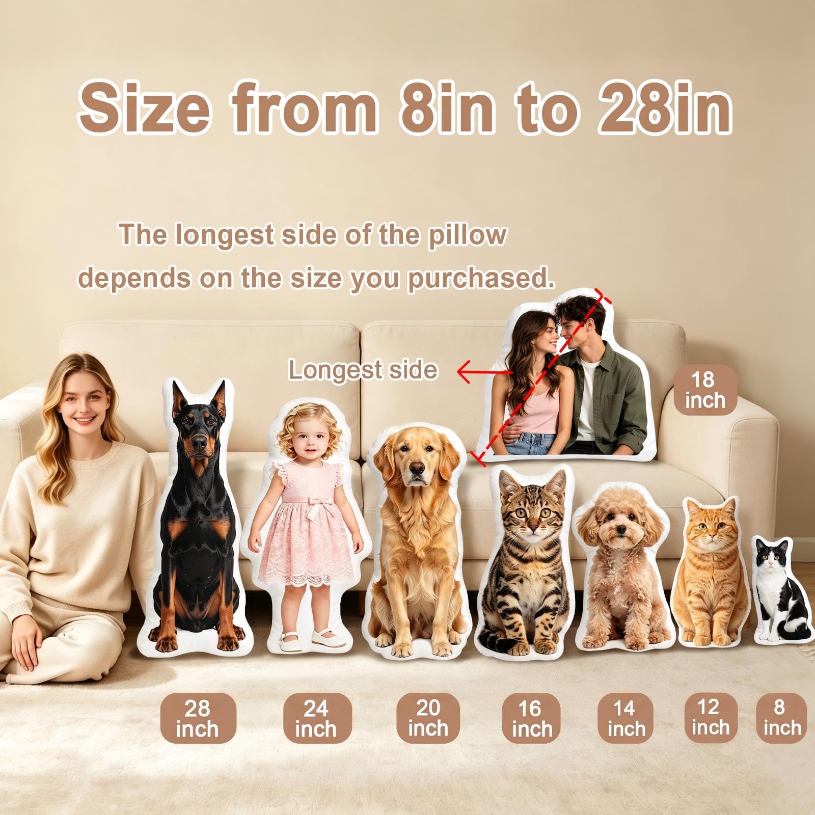 Best Pet Pillows for 2026: 5 Picks Compared 4 Wucidici Custom Pet Pillow with Picture, 12