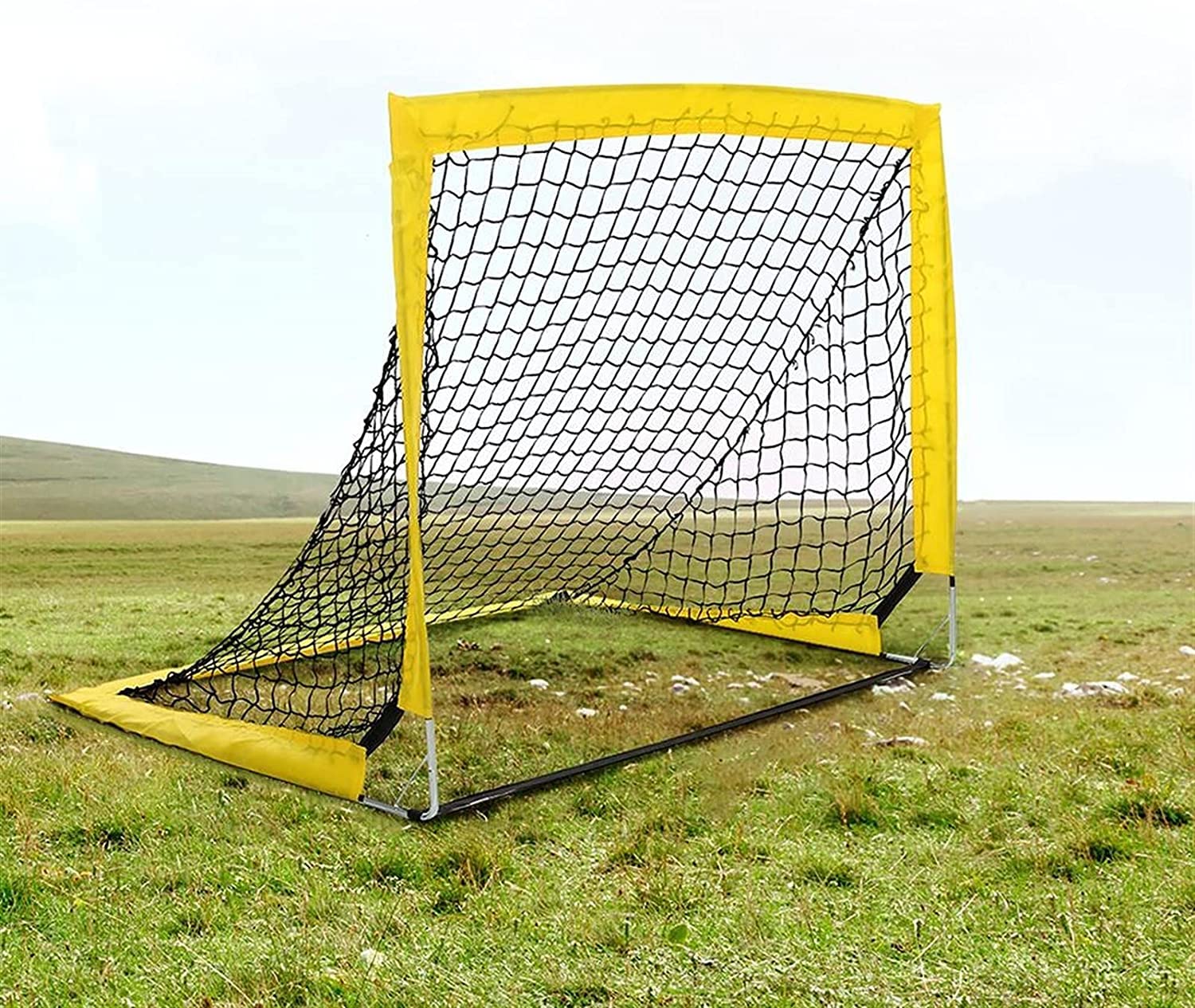 Portería de fútbol Infantil para jardín, Mini portería de fútbol portátil para Entrenamiento Infantil, Modelo 1104 (Color: Amarillo).