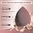 Makeup Sponge Set BS-MALLTriangle Puff 14 Pcs for Liquid, Cream, and Powder, Multi-colored Makeup Sponges and Mini Makeup Sponge (D-Coffee)