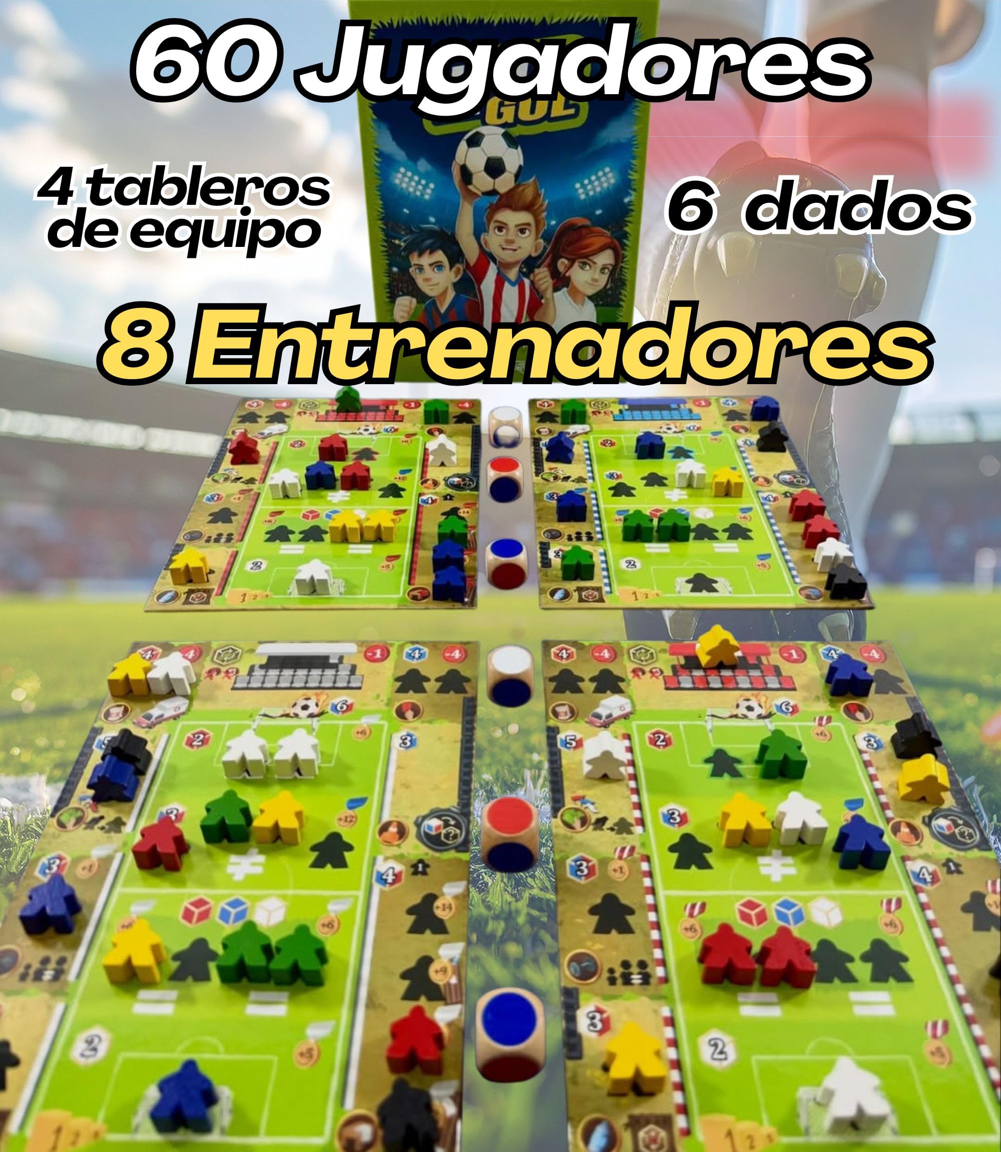 Juegos de Mesa de Fútbol para Niños 7 8 9 10 11 12 Años - 2 a 4 Jugadores - ¡Reta a Tus Amigos a Competir! – Regalo Futbol Niños y Niñas Ideal para Cumpleaños - Muy Divertido y Entretenido