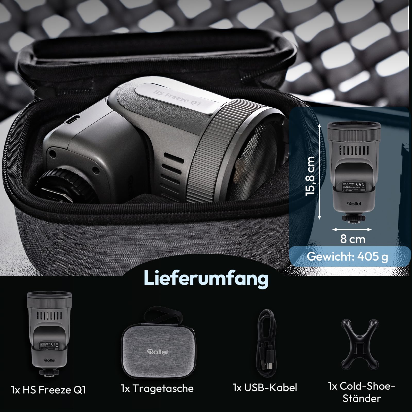 Rollei HS Freeze Q1 2-in-1 Blitz & Dauerlicht – Bild 9