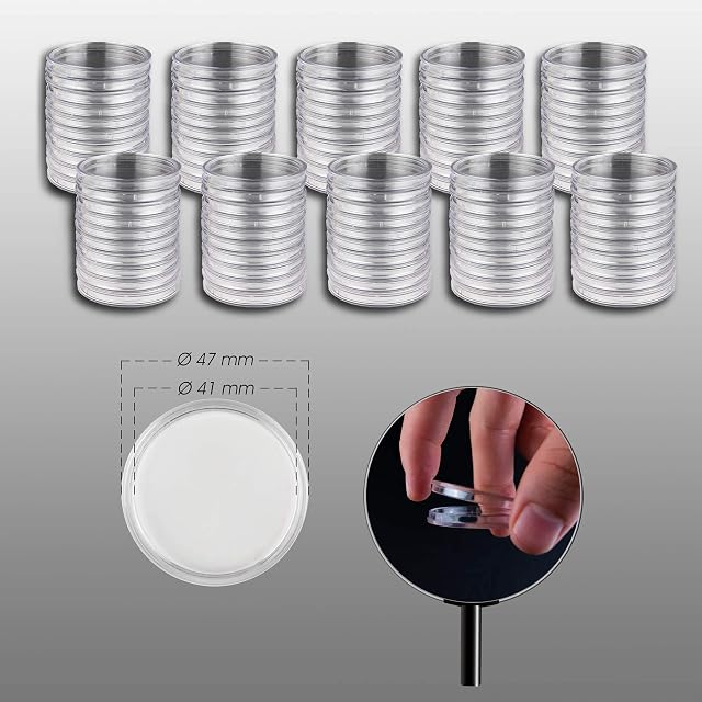 Foto 2 de 3 de Prophila Cápsulas para Monedas diámetro 41 mm Paquete de 100