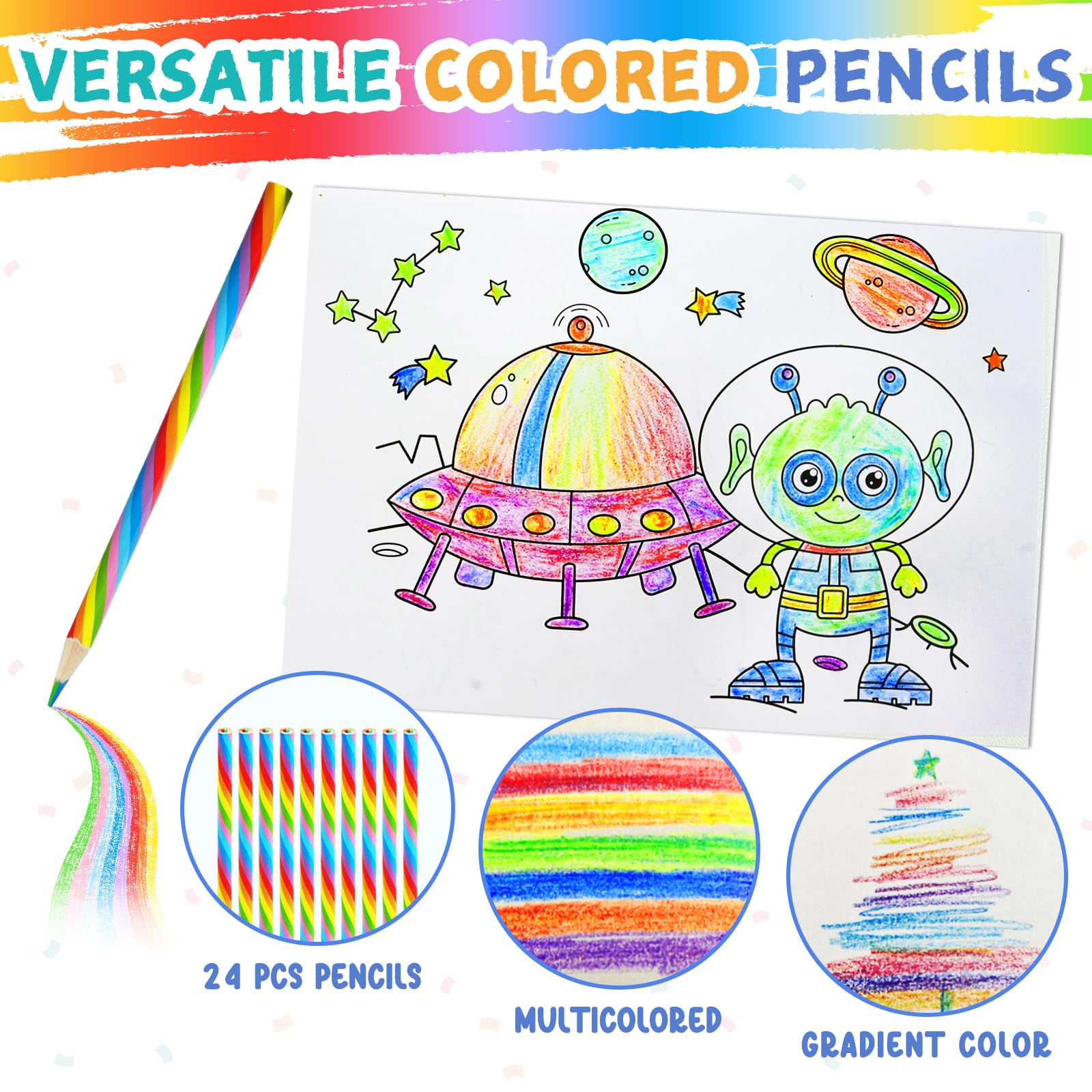 HahaMagic 12 PCS zaini da colorare con 12 pastelli a cera impilabili (7 colori in uno), adatto come regalini fine festa compleanno bambini invitati, sacchetti e gadget compleanno bambini