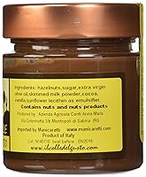 Vista 2 de Il Colle Del Gusto Crema suave de chocolate con avellana con aceite de oliva virgen extra, Noccioliva, 8.1 onzas