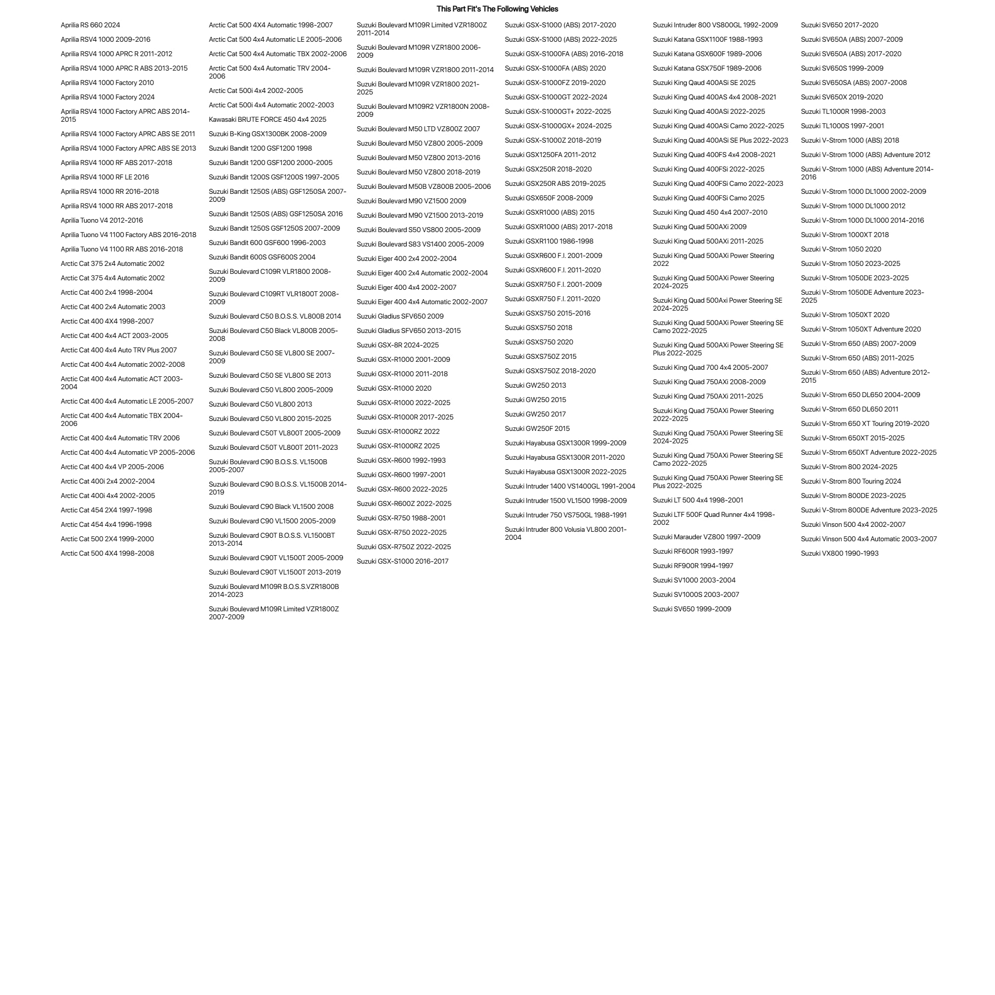 Tusk First Line Oil Filter - Fits: Suzuki King Quad 400AS 4x4 2008-2019