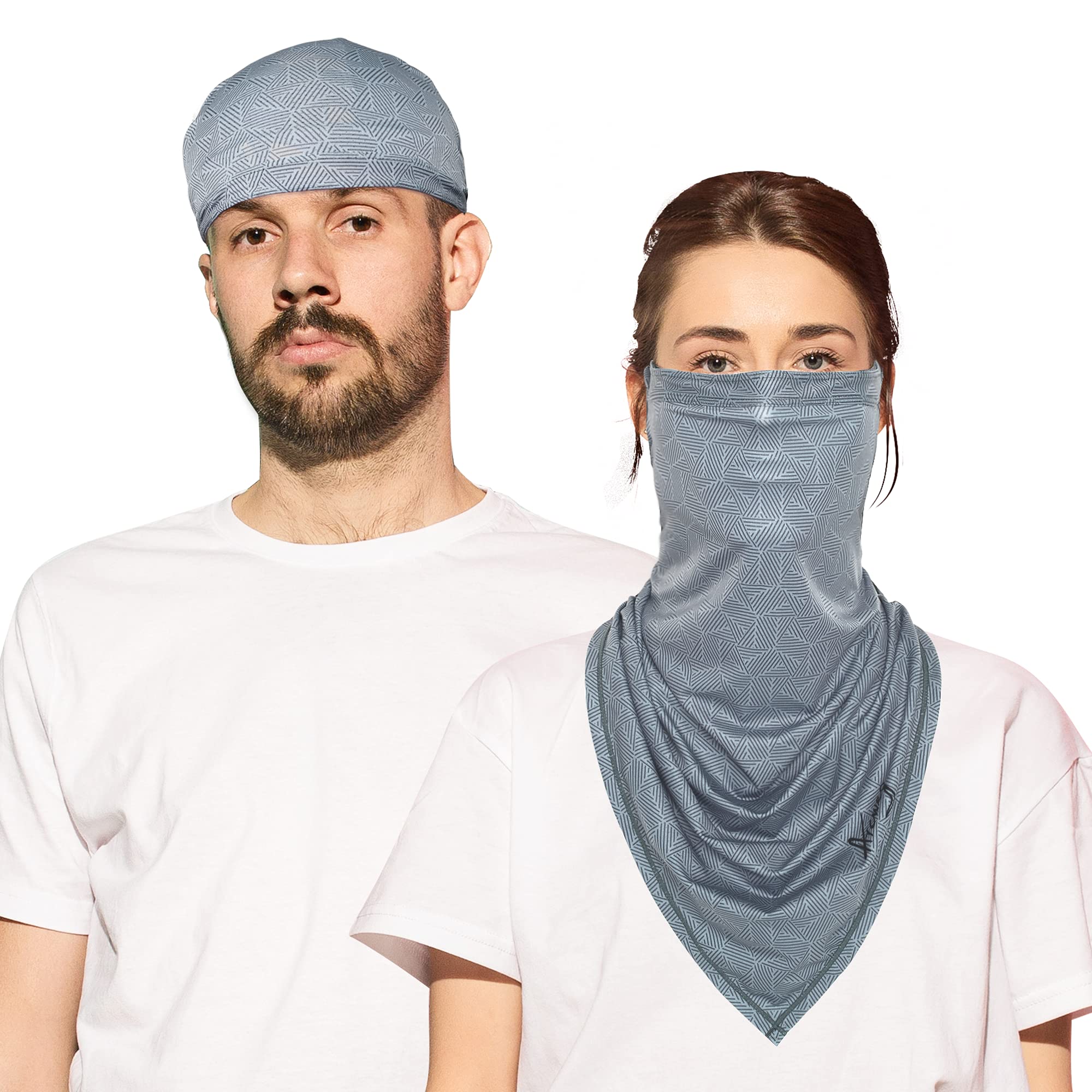 Bandana Face Covering Adjustable Snood Cooling breathable Headwear UV Protection Elastic Neck Gaiter for Men Women