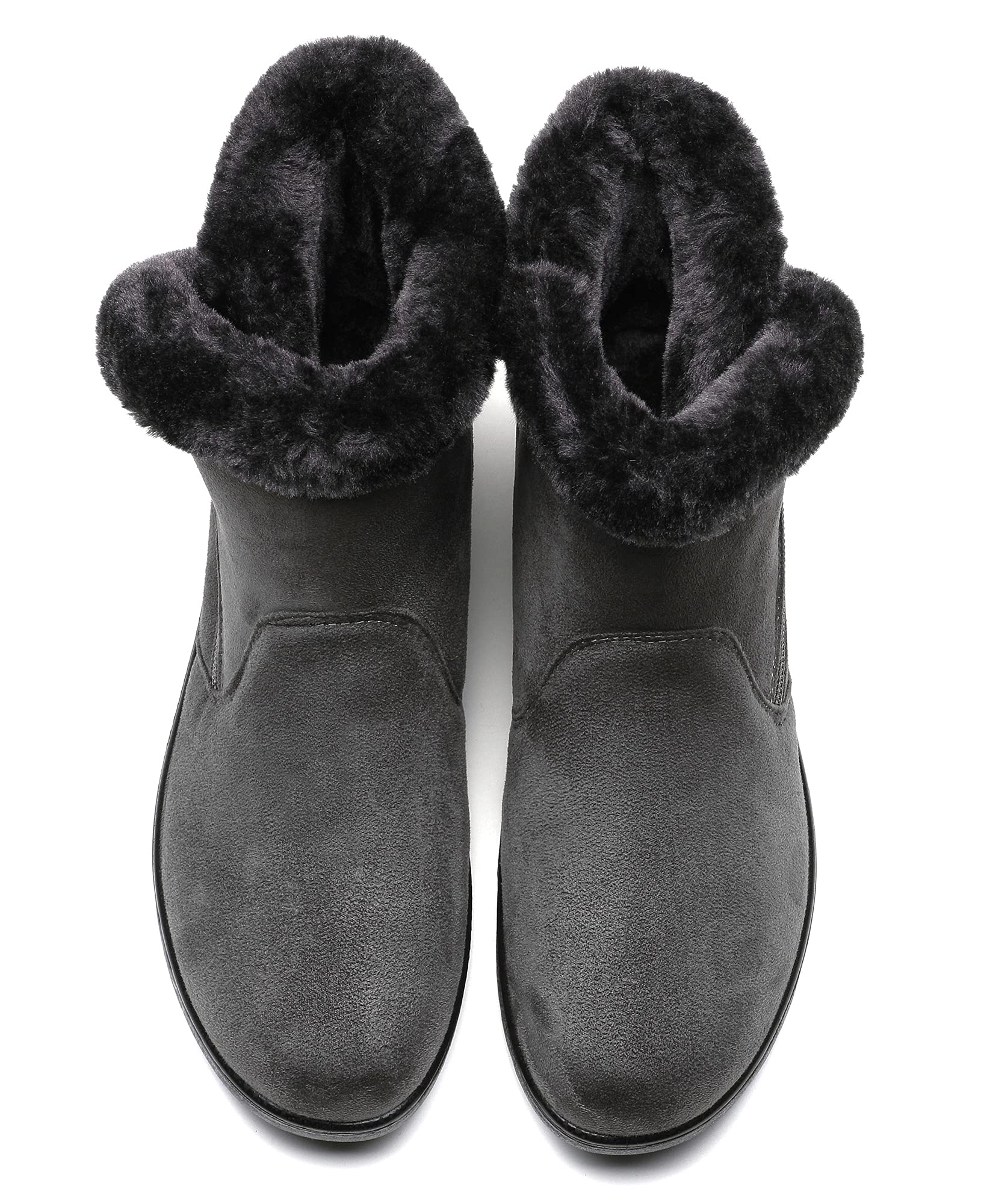 Vunavueya Stivali Donna Invernali Scarpe Stivaletti da Neve con Imbottitura Calda Stivali alla Caviglia Caldi Boots Scarpe 35-41.5