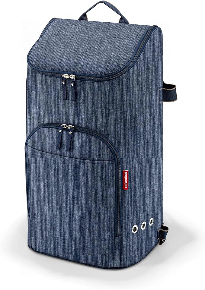 reisenthel Citycruiser Bag Twist Blue boodschappentrolley-frame voor de citycruiser en inklapbare transportwagen in één, met stabiele bodemplaat en een belastbaarheid van 20 kg, Signature Navy
