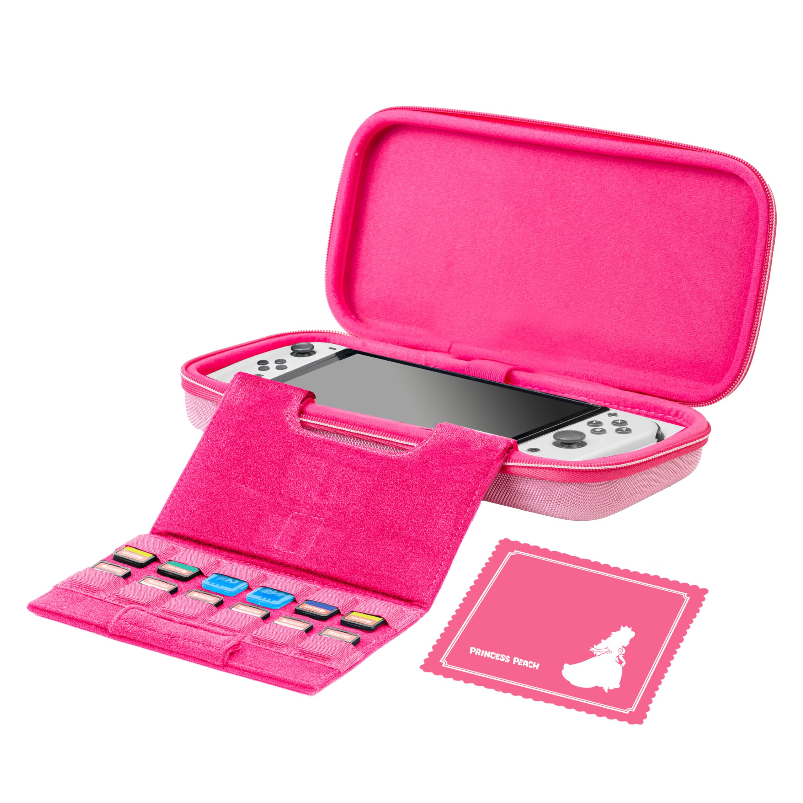 R.D.S. INDUSTRIES, INC. - Game Traveler licencjonowana luksusowa walizka podróżna do Nintendo Switch, Nintendo Switch 2, OLED, Princess Peach (PP12)