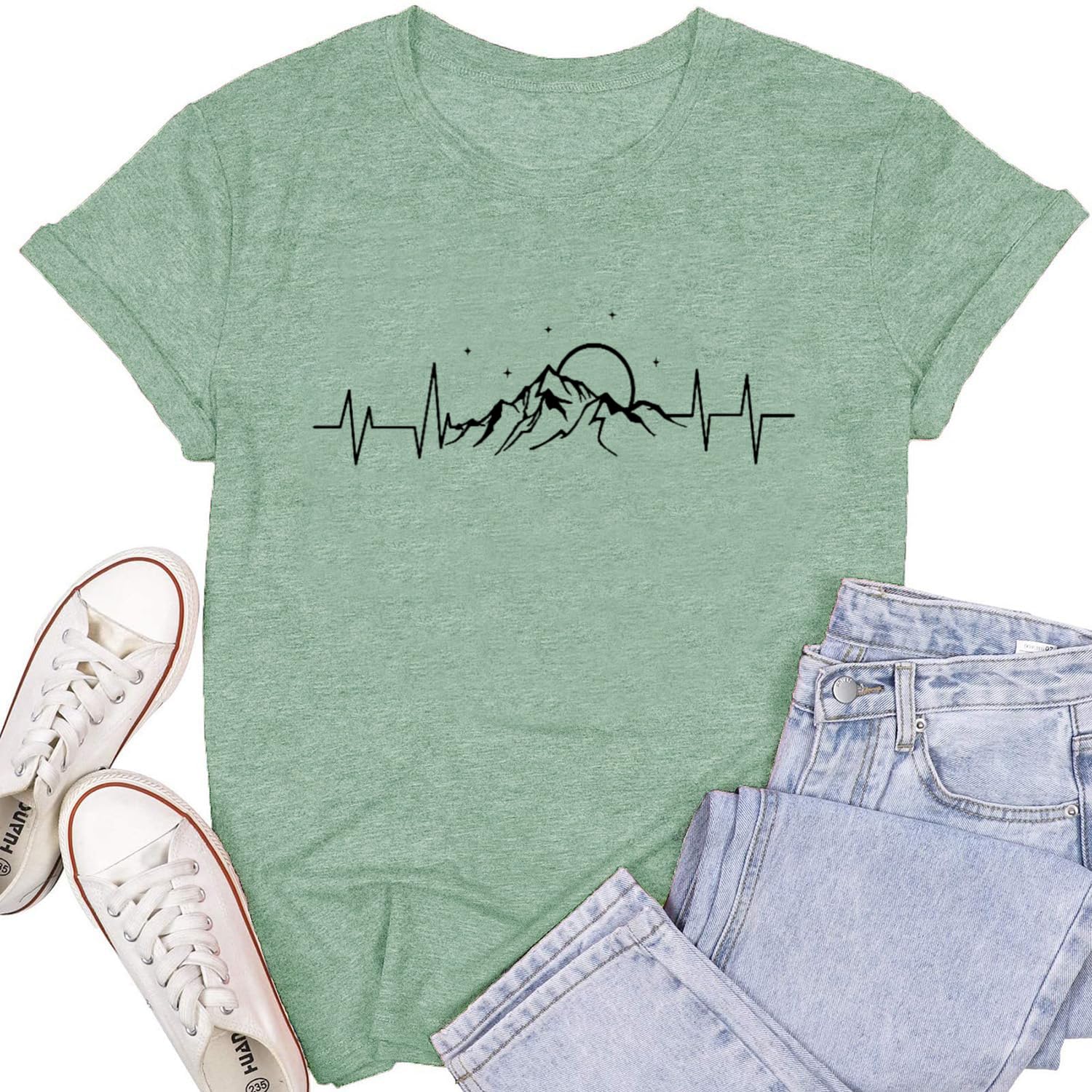 Women Mountain Adventure Workout Tanks Hiking Camping Graphic Athletic Sleeveless Funny Tee Tops