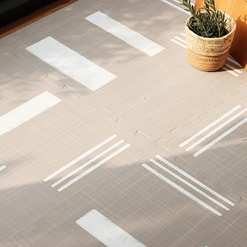 Miniatura 2 de Alfombra de juego para bebé para suelo - Nira (3.7 x 5.5 pies) - Tapete de juego de espuma EVA prémium para bebés y niños pequeños (de 0 a 5 años) -