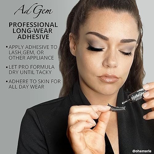 Miniatura 2 de Mehron Adhesivo de maquillaje AdGem  Pegamento de diamantes de imitación  Pegamento de pestañas sin látex  Pegamento corporal  Adhesivo corporal