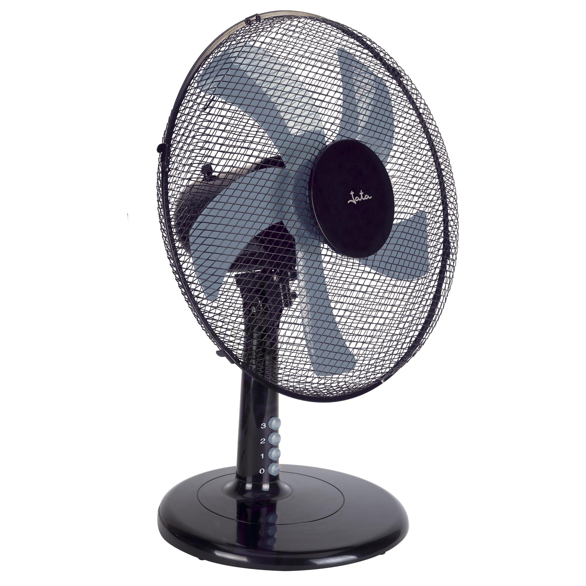 Jata JVVM3125 - Ventilador de Mesa portátil con 3 velocidades, oscilante, cabezal inclinable. Altura: 60 cm. Silencioso. Bajo consumo. 2503 m3/h