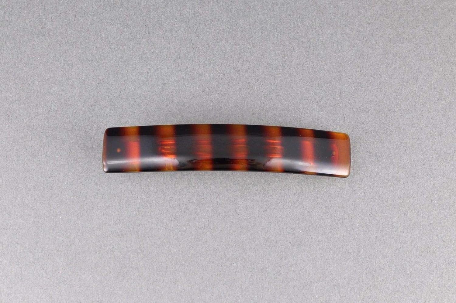 Brown Barrette Thin Skinny Narrow Long Plastic Barrette Hair Clip Accessory Colored Hair Clips for Women