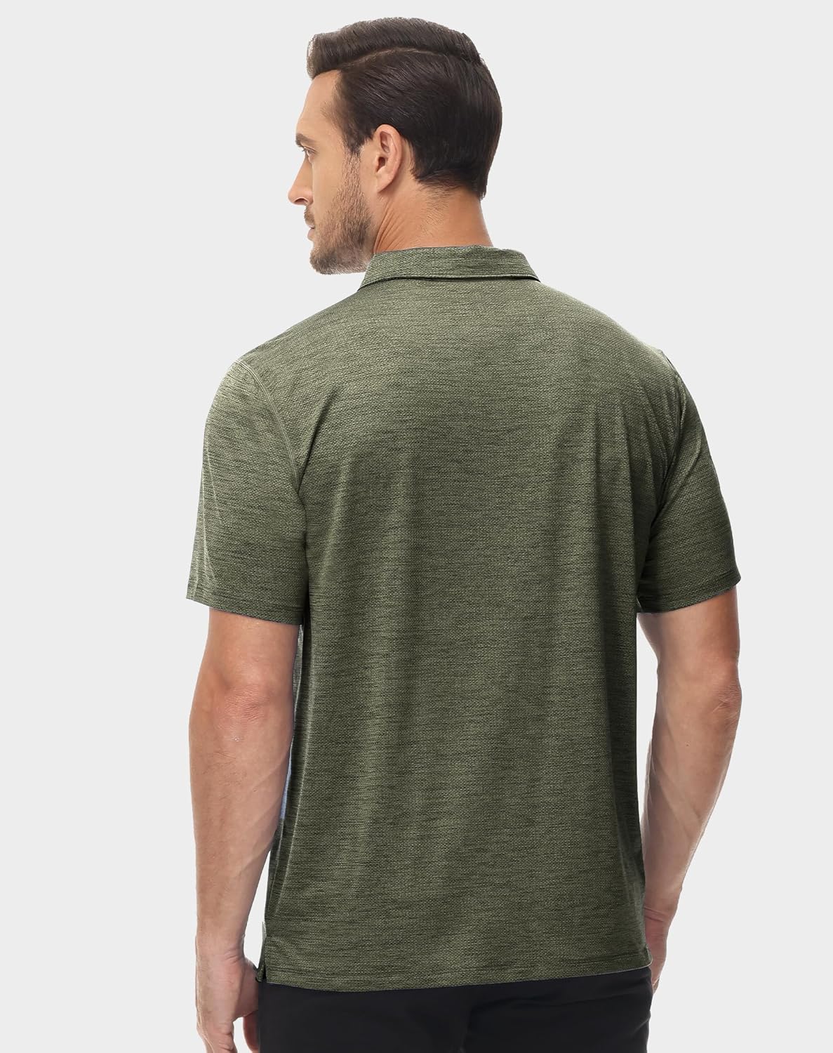 MIER Mens Polo Shirts Dry Fit Short Sleeve Performance Golf Shirt Moisture Wicking Athletic Casual Collared T-Shirt - Image 5