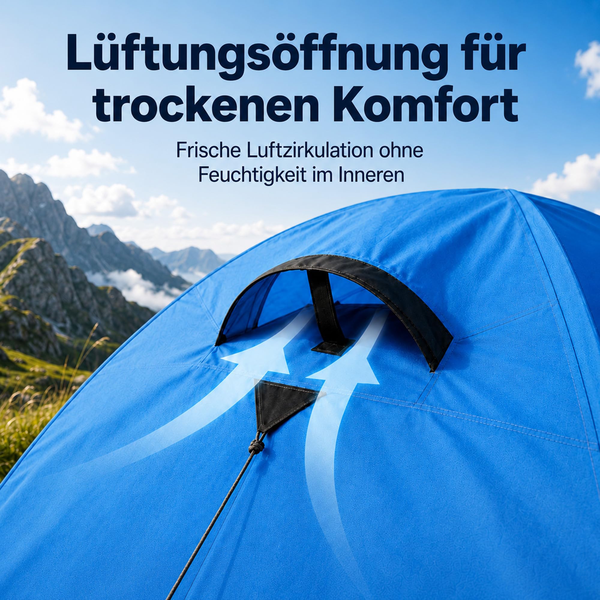 High Peak Kuppelzelt, Campingzelt mit Vorraum, 2-in-1 Innenzelt und Regenplane, PU 1500 mm, Wannenboden, Belüftung, Glasfaserstangen, kompaktes Zelt für Trekking, Festival, Reise und Outdoor-Camping