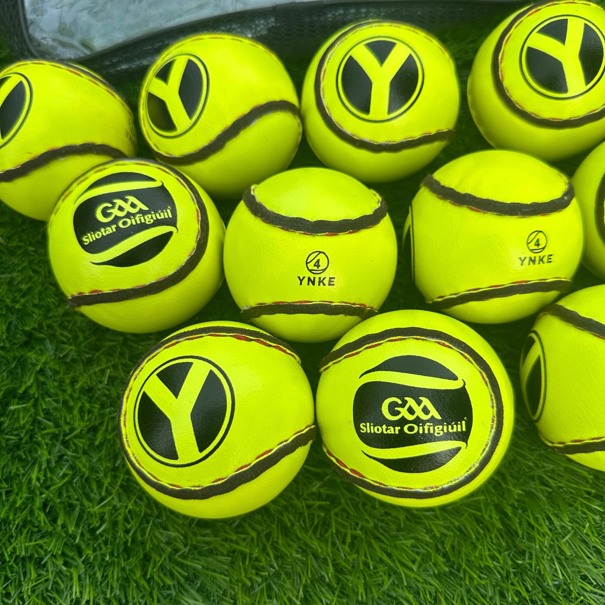 YNKE Hurling Balls Sliotars GAA oficjalny rozmiar 4 piłki CLG Logo (12 sliotar)