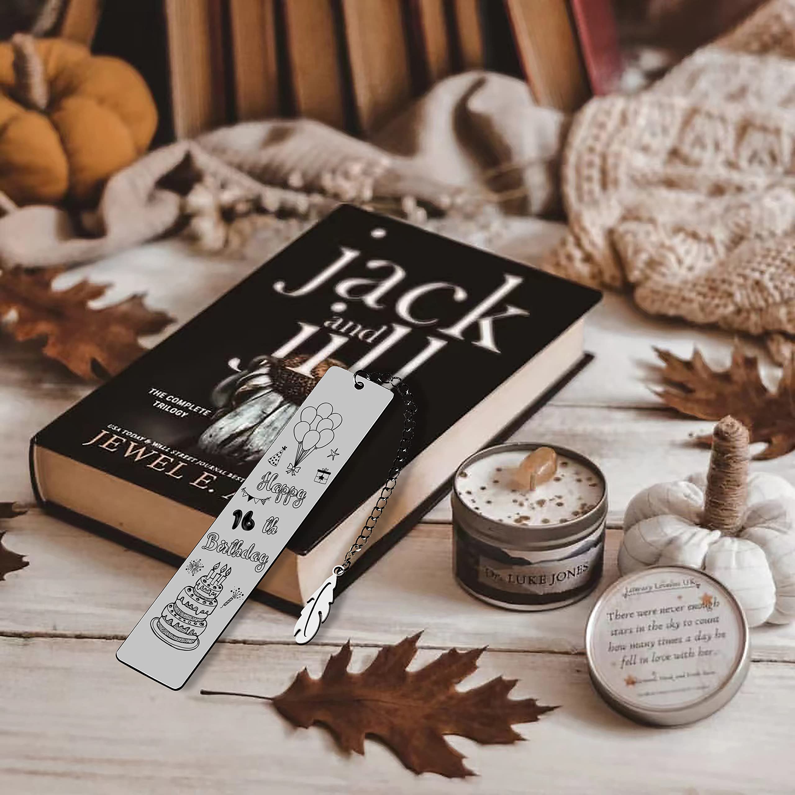 16th Birthday Stainless Steel Bookmark - Engraved Inspirational Gift For Teens And Readers