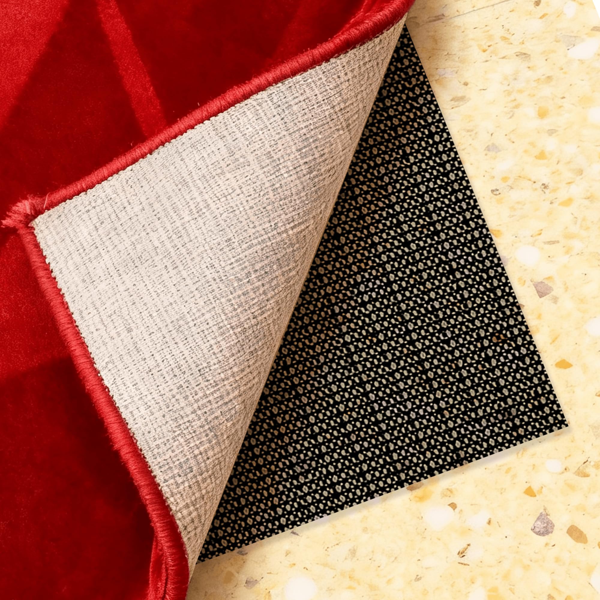 sous Tapis Antidérapant 200 x 210 cm Anti Glisse Tapis de Coussin de Sol Imperméable Facile à Peut Etre Coupé et Laver pour Maison, Bureau, Voiture, Étagère, Palette, Noir